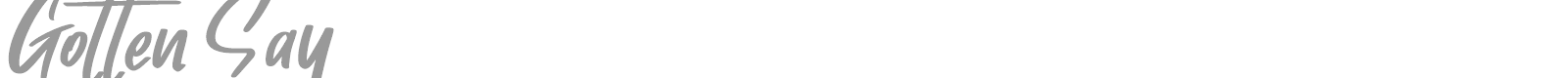 Gotten Say font preview